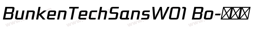 BunkenTechSansW01 Bo字体转换